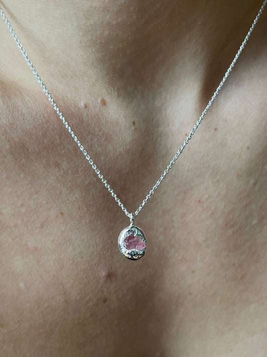 SAFIR, light rose necklace