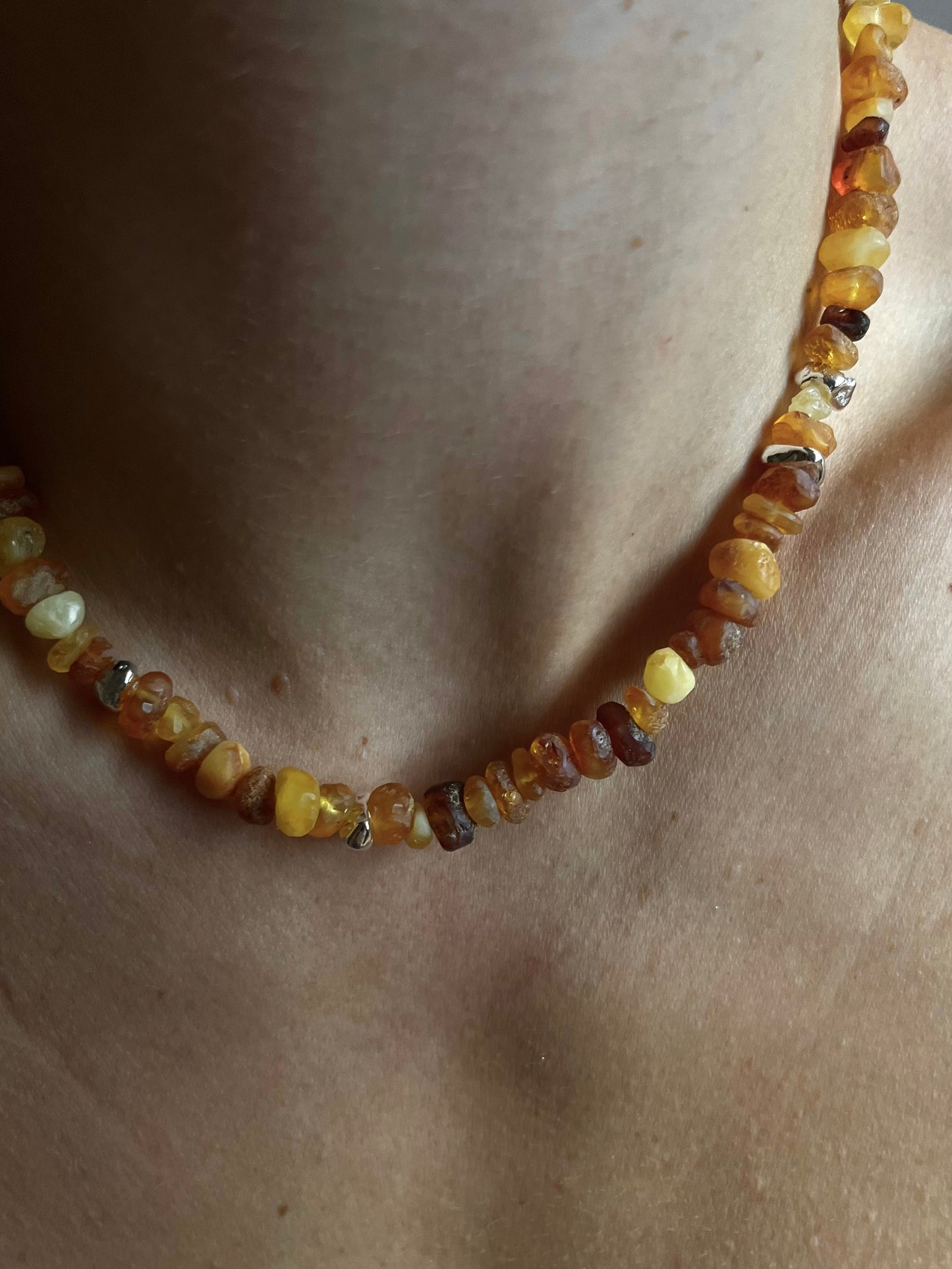 DYB, amber necklace