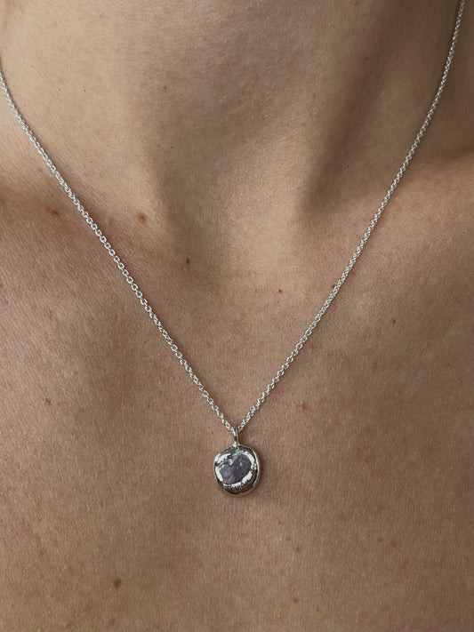 SAFIR, light rose neckalce