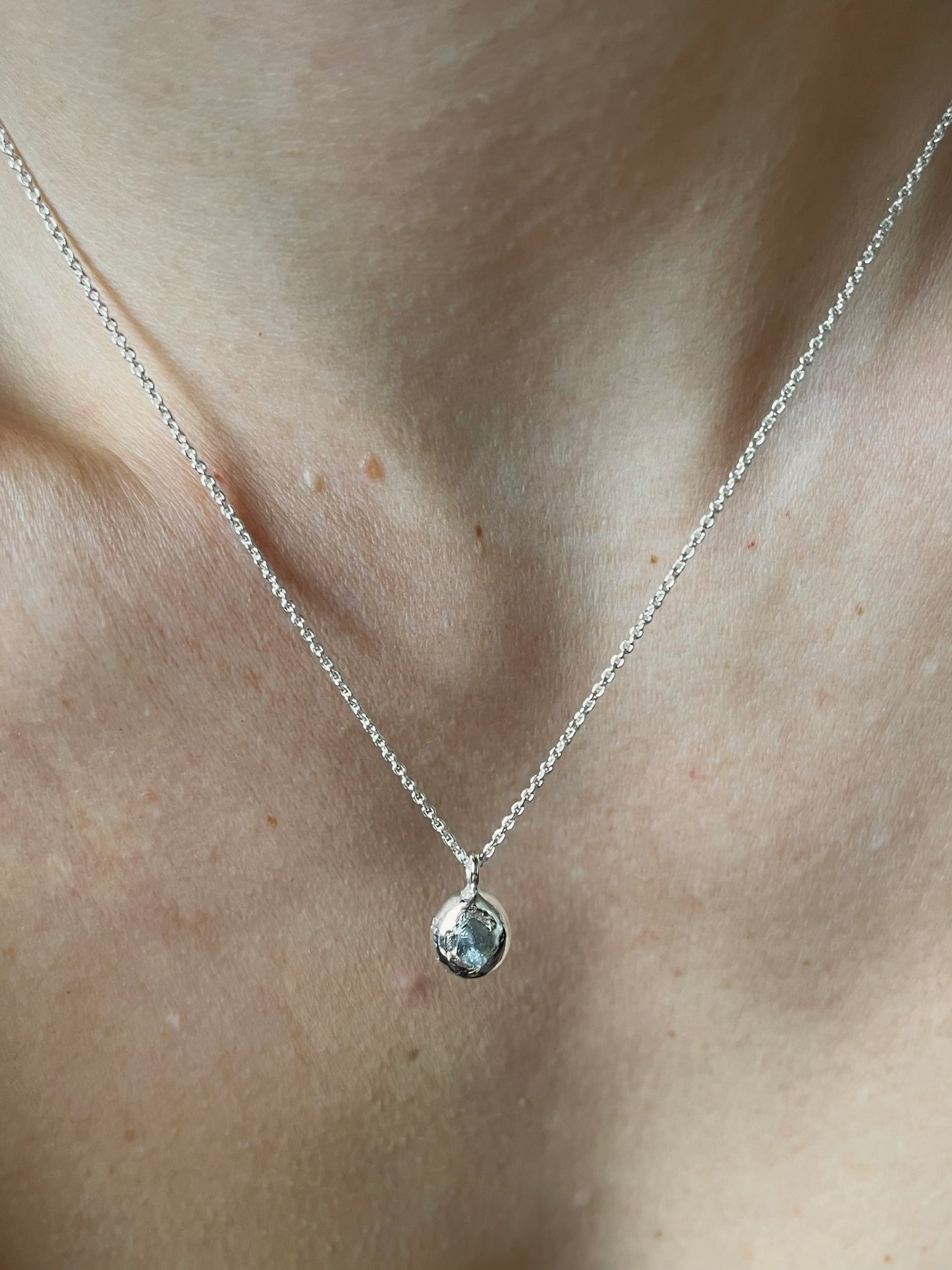 SAFIR, light blue necklace